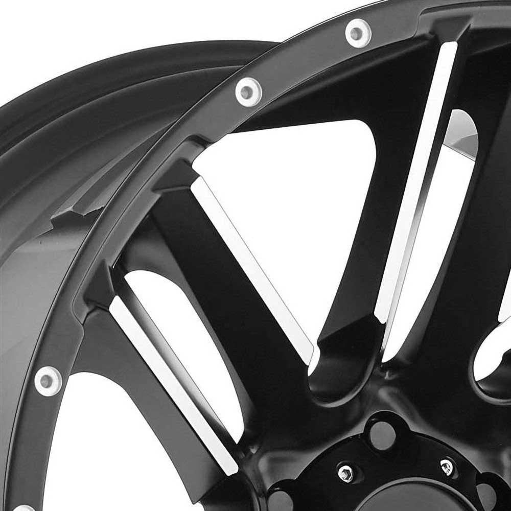 Cerchio in lega MO978 Razor Satin Black Moto Metal - Autoricambi4x4