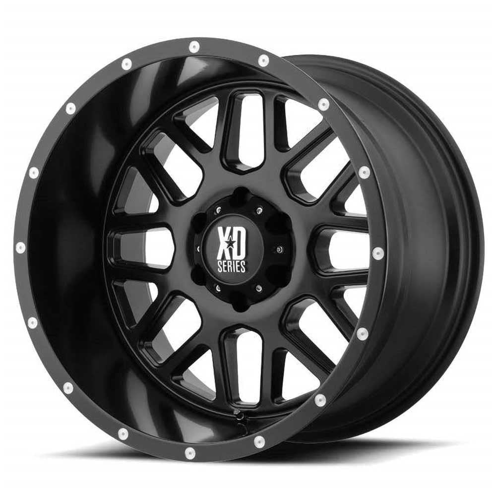 Cerchio in lega XD820 Grenade Satin Black XD Series - Autoricambi4x4