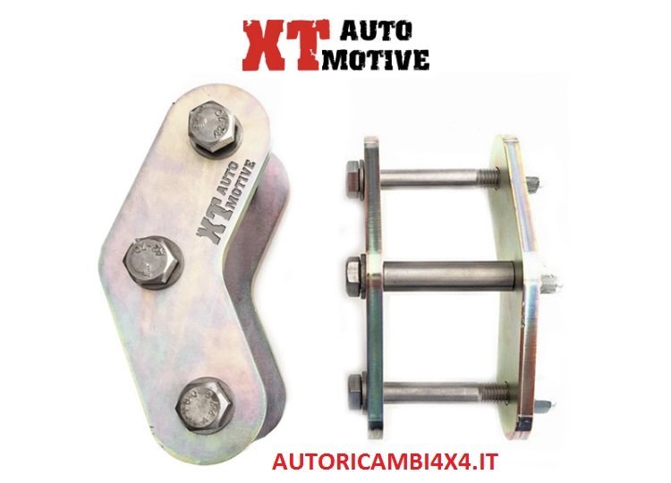 COPPIA BISCOTTINI BOOMERANG PER SUZUKI SJ SAMURAI - 150MM(Rialzo ottenuto +4 CM) - Autoricambi4x4