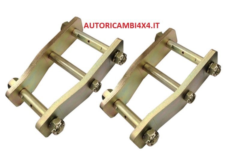 COPPIA BISCOTTINI INGRASSABILI NISSAN PATROL 2.8/3.3 POSTERIORI ALLUNGATI LUNGHEZZA +5CM (RIALZO OTTENUTO +2,5CM) - Autoricambi4x4