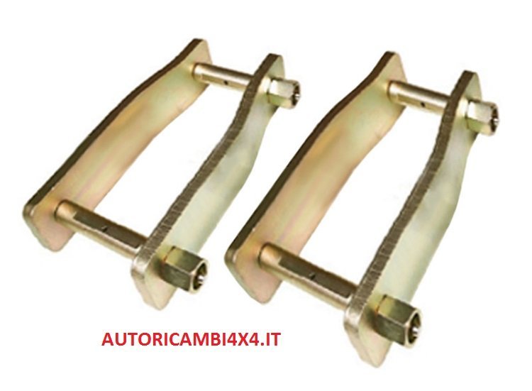 COPPIA BISCOTTINI INGRASSABILI NISSAN PATROL 3.3 ANTERIORI ALLUNGATI LUNGHEZZA +5CM (RIALZO OTTENUTO +2,5CM) - Autoricambi4x4