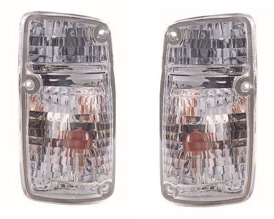 COPPIA FANALI ANTERIORI CRYSTAL NISSAN PATROL GR Y60 - Autoricambi4x4