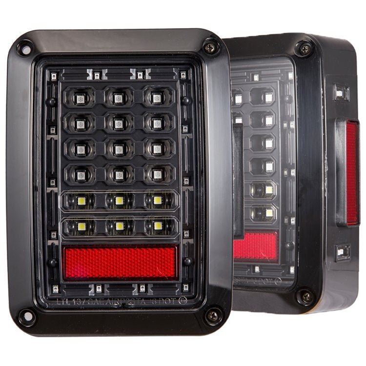 COPPIA FANALI POSTERIORI A LED 9W JEEP WRANGLER JK - Autoricambi4x4