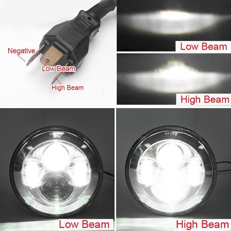 COPPIA FARI FULL LED 48W ROTONDO PER FUORISTRADA NISSAN - MITSUBISHI - JEEP - SUZUKI - LAND ROVER - TOYOTA - Autoricambi4x4