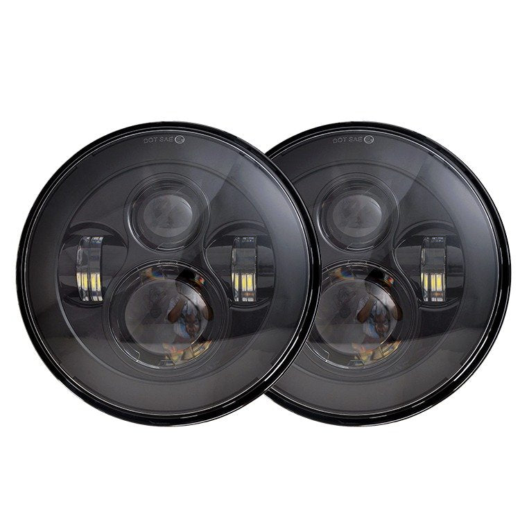 COPPIA FARI FULL LED 48W ROTONDO PER FUORISTRADA NISSAN - MITSUBISHI - JEEP - SUZUKI - LAND ROVER - TOYOTA - Autoricambi4x4