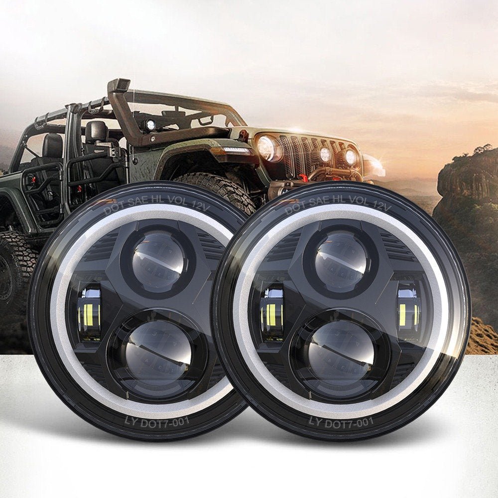 COPPIA FARI FULL LED 7'' - Autoricambi4x4