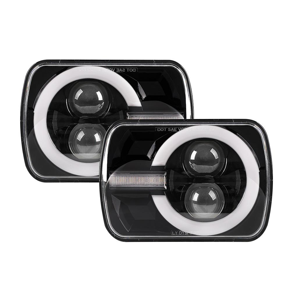 COPPIA FARI FULL LED DA 55W (RETTANGOLARE) - Autoricambi4x4