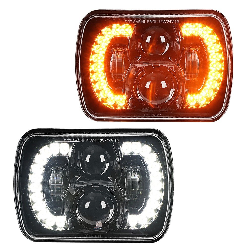 COPPIA FARI FULL LED DA 60W (RETTANGOLARE) - Autoricambi4x4