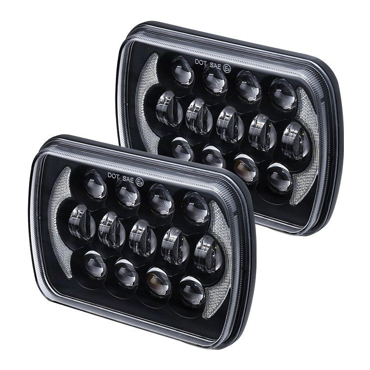 COPPIA FARI FULL LED DA 85W (RETTANGOLARE) - Autoricambi4x4