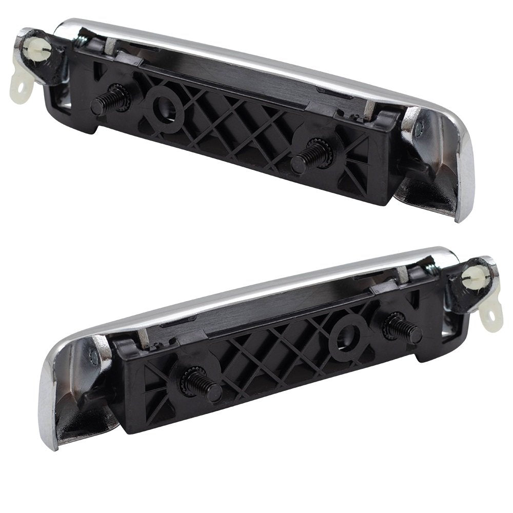 COPPIA MANIGLIE ESTERNE CROMATE ANTERIORI DESTRA E SINISTRA NISSAN KING CAB D21 DAL 1986 AL 1992 (2 PORTE) - Autoricambi4x4