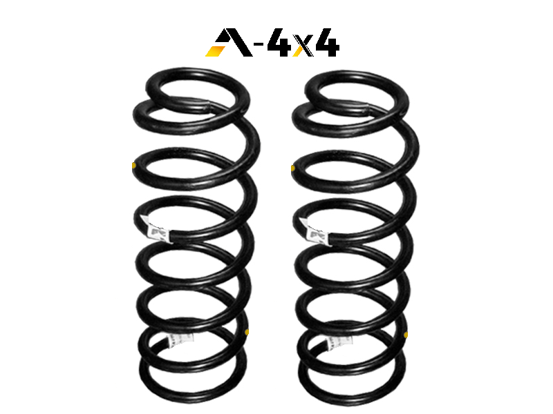 COPPIA MOLLE A - 4X4 ANTERIORI +5CM MITSUBISHI L200 DAL 2005 AL 2015 - Autoricambi4x4