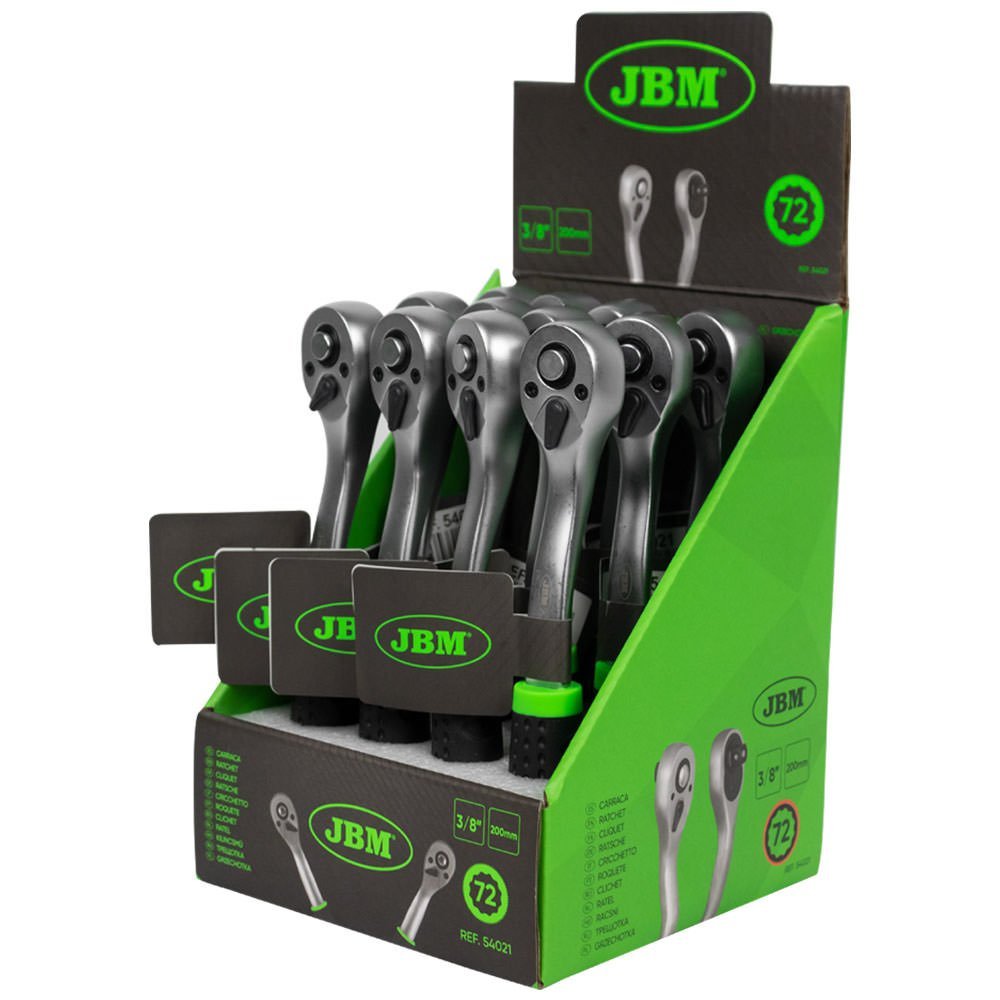 CRICCHETTO A 72 DENTI DA 3/8” 200MM FINITURA ZINCATA EAN: 8435034540215 - Autoricambi4x4