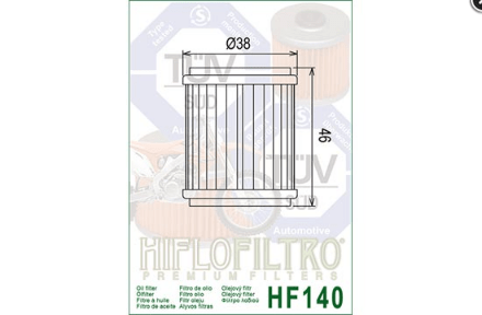 FILTRO OLIO HIFLO Yamaha Yzf 250/450 DAL 2009 AL 2021 - Yamaha Wrf 250/450 DAL 2009 AL 2021 - Husqvarna Te DAL 2011 AL 2013 - Autoricambi4x4