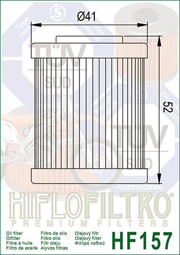 FILTRO OLIO (Secondario) HIFLO KTM 400 EXC/SX - KTM 450 EXC/SX - KTM 520 EXC/SX - KTM 525 EXC/SX - KTM 690 DAL 2000 AL 2011 - Autoricambi4x4