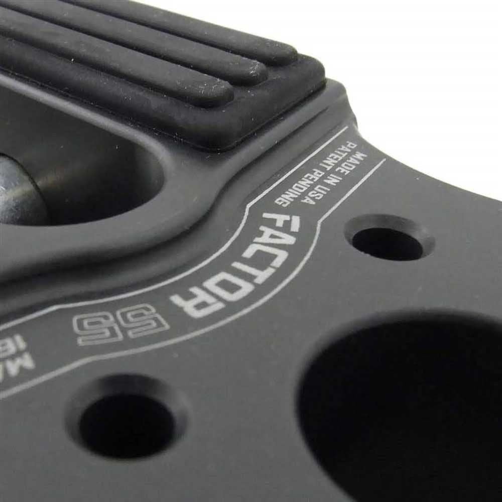 Flatlink con perno in titanio e protezione in gomma nera Factor 55 - Autoricambi4x4