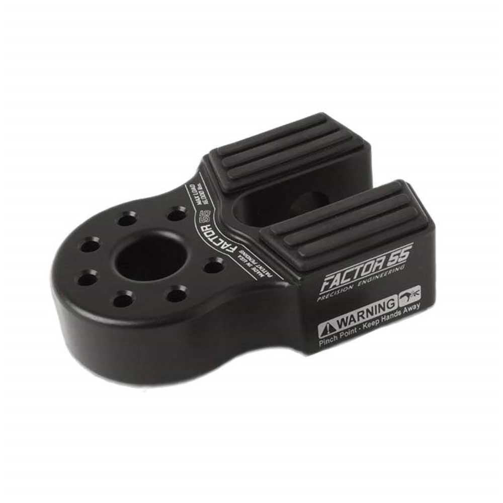 Flatlink con perno in titanio e protezione in gomma nera Factor 55 - Autoricambi4x4