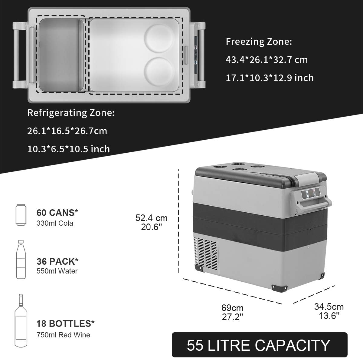 FRIGORIFERO DA VIAGGIO 55L - Autoricambi4x4