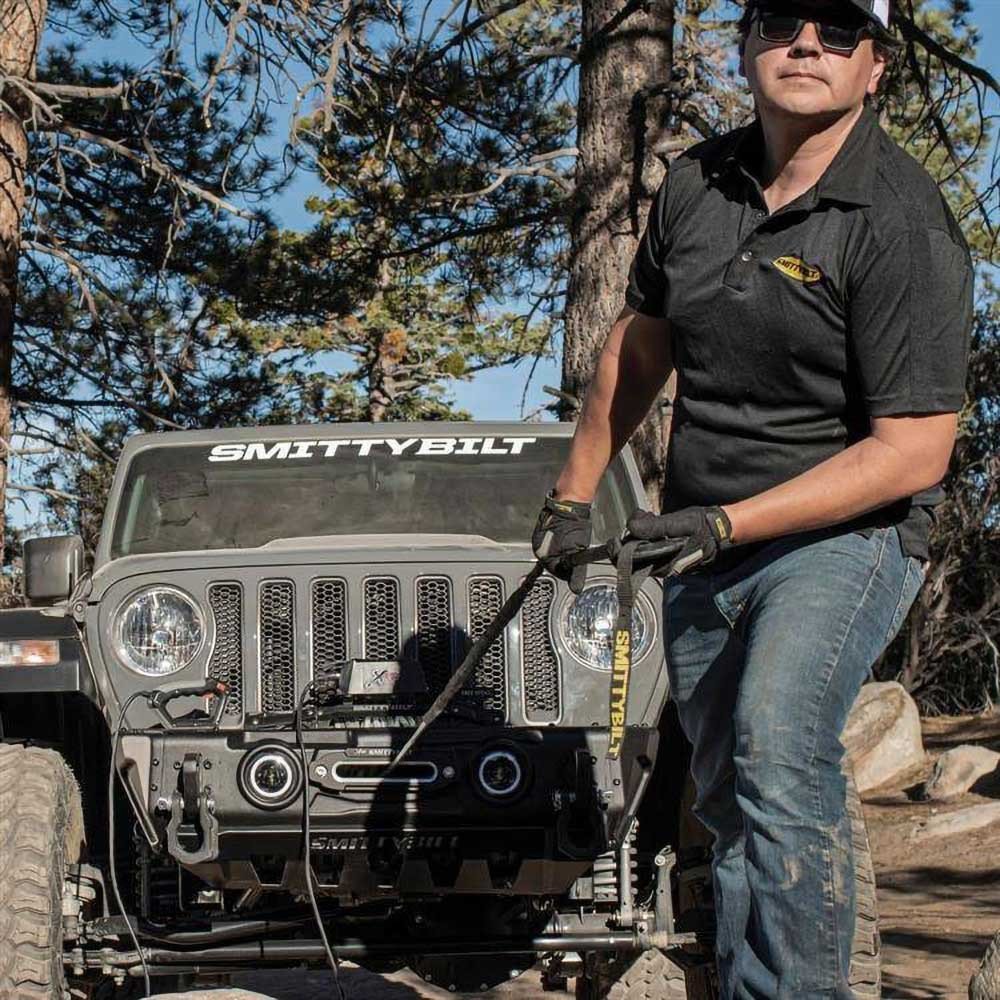 Gancio verricello forgiato nero Smittybilt Delta Series 12000 - Autoricambi4x4