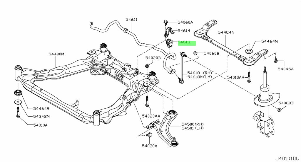 GOMMINA BARRA STABILIZZATRICE ANTERIORE NISSAN QASHQAI/ X - TRAIL (ORIGINALE) - Autoricambi4x4