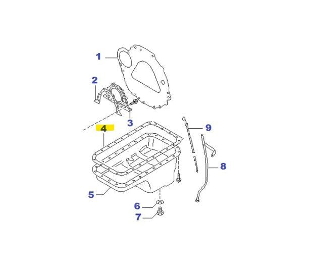 GUARNIZIONE COPPA OLIO NISSAN KING CAB D21 - D22/ CABSTAR (ORIGINALE) - Autoricambi4x4
