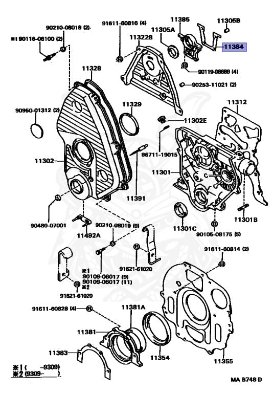 GUARNIZIONE PER FLANGIA PARAOLIO TOYOTA (ORIGINALE) - Autoricambi4x4