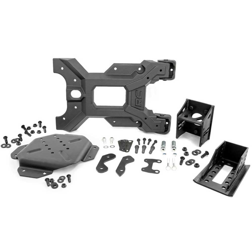 HD hinged spare tire carrier kit Rough Country - Autoricambi4x4