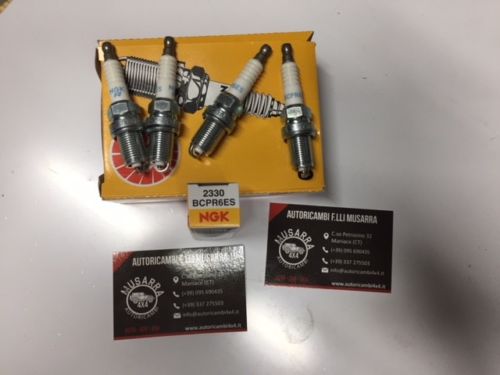 KIT 4 CANDELE NGK BCPR6ES FIAT SEICENTO PANDA UNO CINQUECENTO 2330 MOTORE FIRE - Autoricambi4x4