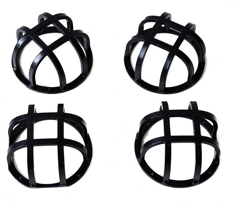 KIT 4 GRIGLIETTE PARAFANALINI POSTERIORI NERE DEFENDER - Autoricambi4x4