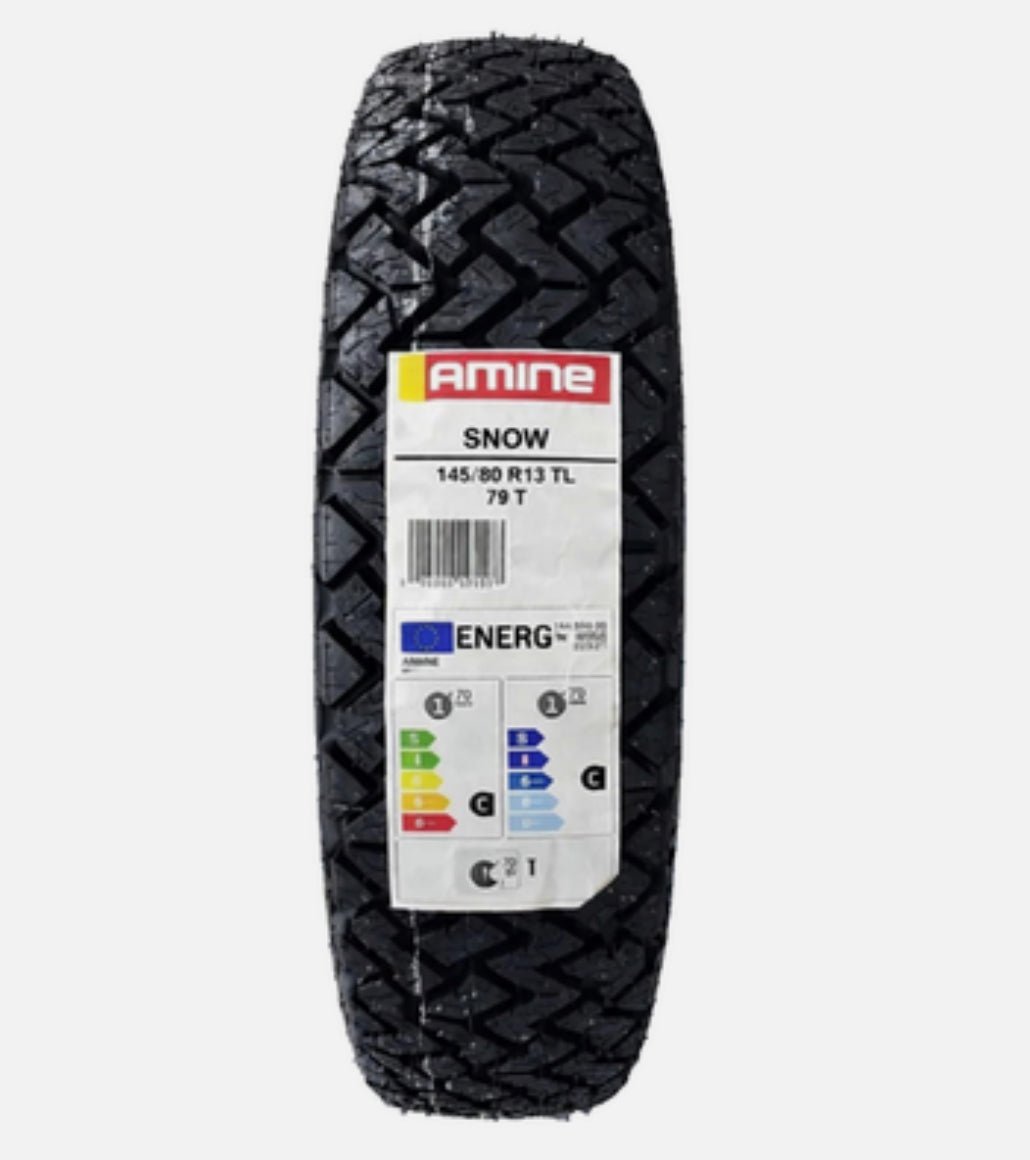 KIT 4 PNEUMATICI AMINE SNOW 145/80R13 79T FIAT PANDA 4X4 141 ( DISEGNO PIRELLI ) - Autoricambi4x4