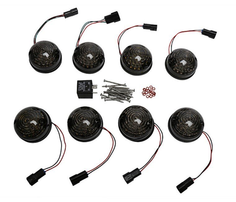 KIT 8 LUCI A LED PER LAND ROVER CON VETRI FUME’ - Autoricambi4x4