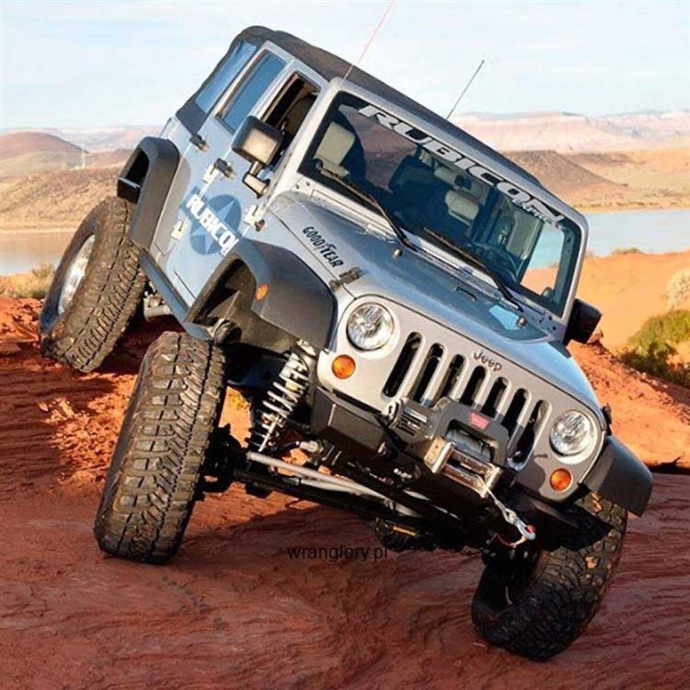 Kit di aggiornamento ammortizzatori Coilover anteriori Rubicon Express Lift 3 - 4,5" - Autoricambi4x4