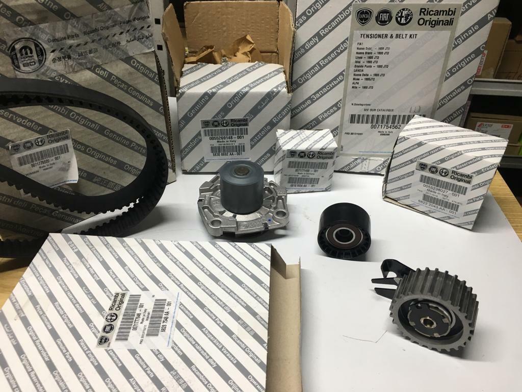 KIT DISTRIBUZIONE POMPA ACQUA ORIGINALE, MOTORI 1.6 JTD/MTJ PER FIAT LANCIA ALFA - Autoricambi4x4