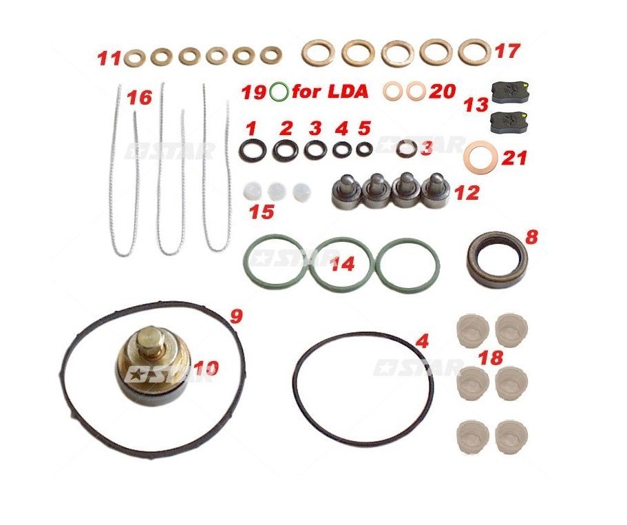 KIT REVISIONE POMPA CARBURANTE NISSAN 1466600 - 1120C - H146600112C IMPIANTO ZEXEL DENSO - Autoricambi4x4