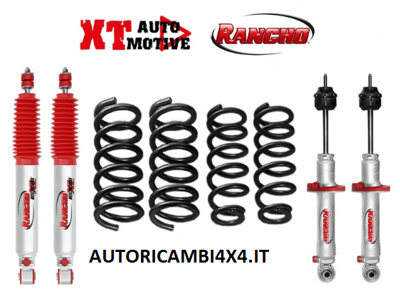 KIT RIALZO+ 4 CM COMPLETO PER MITSUBISHI PAJERO V60 E V80 DAL 2000(PASSO CORTO) - Autoricambi4x4