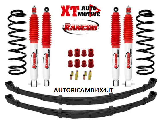 KIT RIALZO +5 CM COMPLETO RANCHO 5000 PER JEEP CHEROKEE XJ DAL 1983 AL 2001 - Autoricambi4x4