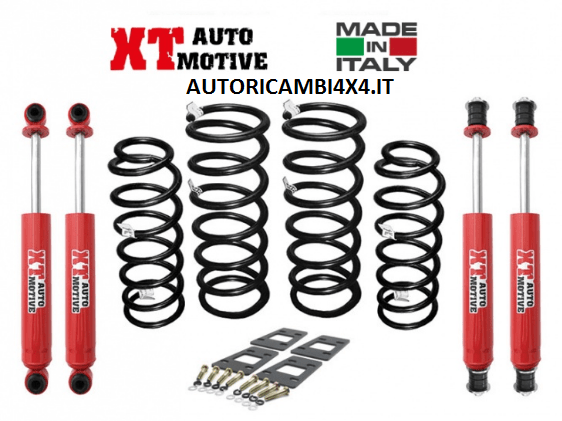 KIT RIALZO +6CM COMPLETO XT AUTOMOTIVE PRO VERSION PER NISSAN PATROL GR Y61 - Autoricambi4x4