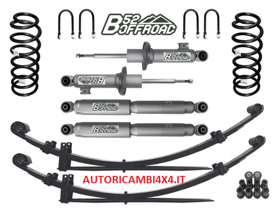 KIT RIALZO COMPLETO B52 OFFROAD +5 CM PER MITSUBISHI L200 DAL 2005 AL 2015 - Autoricambi4x4
