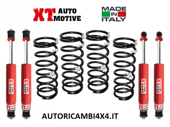 KIT RIALZO COMPLETO XT AUTOMOTIVE +4 CM/+5 CM RAID VERSION LAND ROVER DEFENDER 90 - Autoricambi4x4