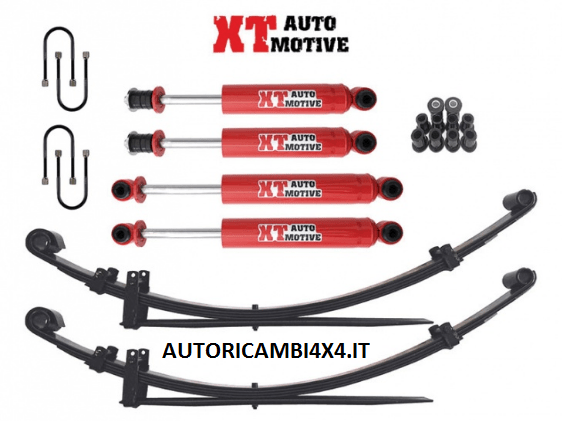 KIT RIALZO COMPLETO XT AUTOMOTIVE +5 CM PER MITSUBISHI L200 DAL 1996 AL 2005 (PER CARICO) - Autoricambi4x4