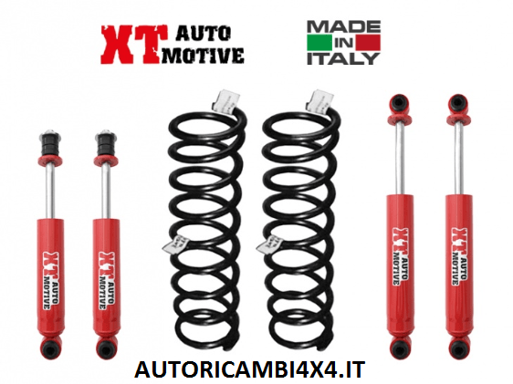 KIT RIALZO COMPLETO XT AUTOMOTIVE +6 CM PER NISSAN TERRANO 3 PORTE - Autoricambi4x4