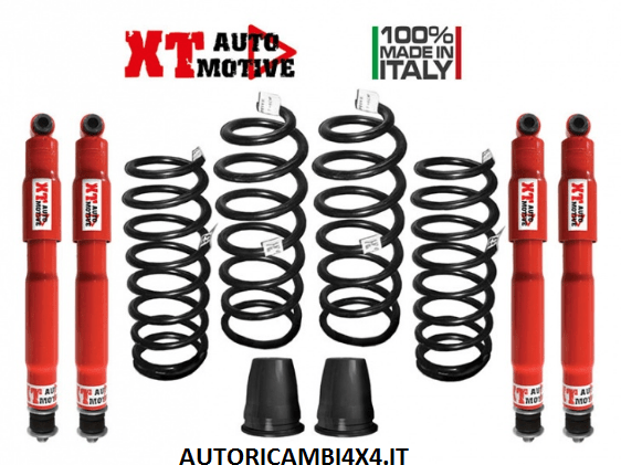 KIT RIALZO COMPLETO XT AUTOMOTIVE +6 CM PER TOYOTA LJ 70/LJ 73 - KZJ 70/KZJ 73 FARO QUADRO con CONI - Autoricambi4x4