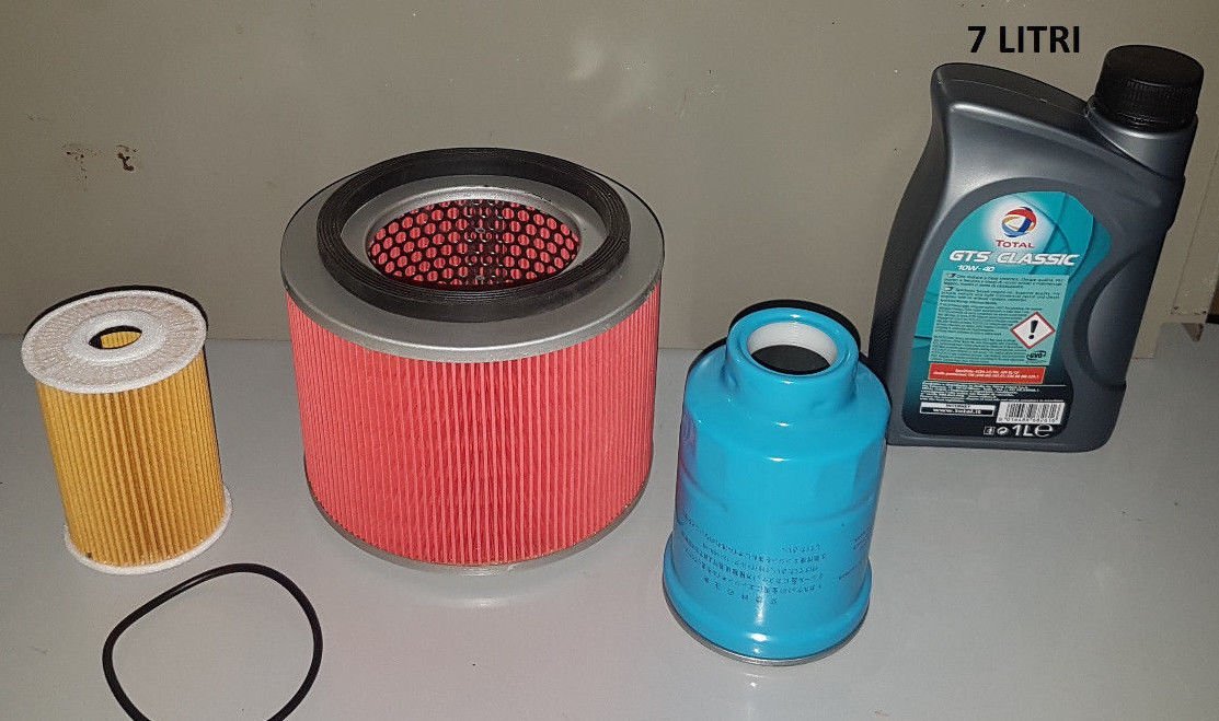 KIT TAGLIANDO 3 FILTRI + LITRI 7 TOTAL 10W40 NISSAN PATROL GR II (Y61) 3.0 DTI DAL 2000 ( COD. MOTORE ZD30DDTI ) - Autoricambi4x4