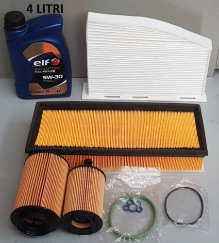 KIT TAGLIANDO + LITRI 4 ELF 5W30 GOLF V 1.9 TDI DAL 2003 AL 2008 ( COD. MOTORE BRU / BKC ) - Autoricambi4x4
