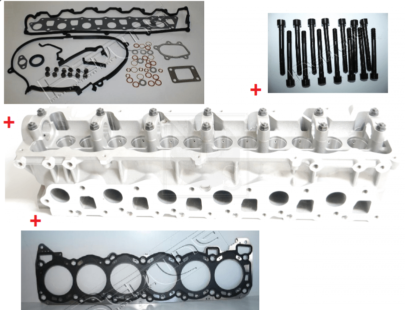 KIT TESTATA MOTORE NUDA/ SERIE GUARNIZIONI SMERIGLIO/ GUARNIZIONE TESTATA NON ORIGINALE/ BULLONI TESTATA NISSAN PATROL GR Y60 2.8 - Autoricambi4x4