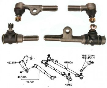 KIT TESTINE STERZA TOYOTA BJ 70 71 73 - Autoricambi4x4