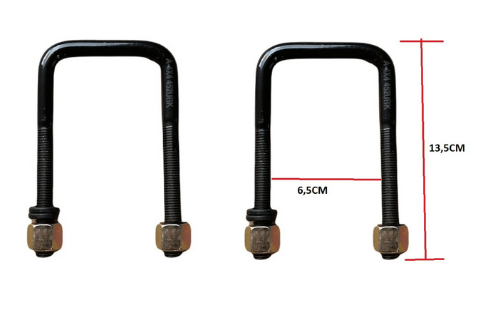 KIT U - BOLT/ CAVALLOTTI BALESTRA ANTERIORI SINISTRO NISSAN PATROL SAFARI TR 2.8/ 3.3 - Autoricambi4x4