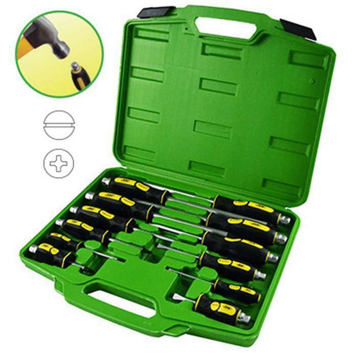 KIT/SET DI 12 CACCIAVITI A TAGLIO E A STELLA - Autoricambi4x4