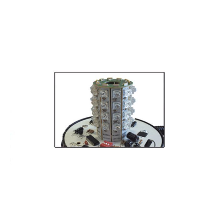 LAMPEGGIANTE LUCE ROTANTE LED 12 - 24V A BASE FLESSIBILE - Autoricambi4x4