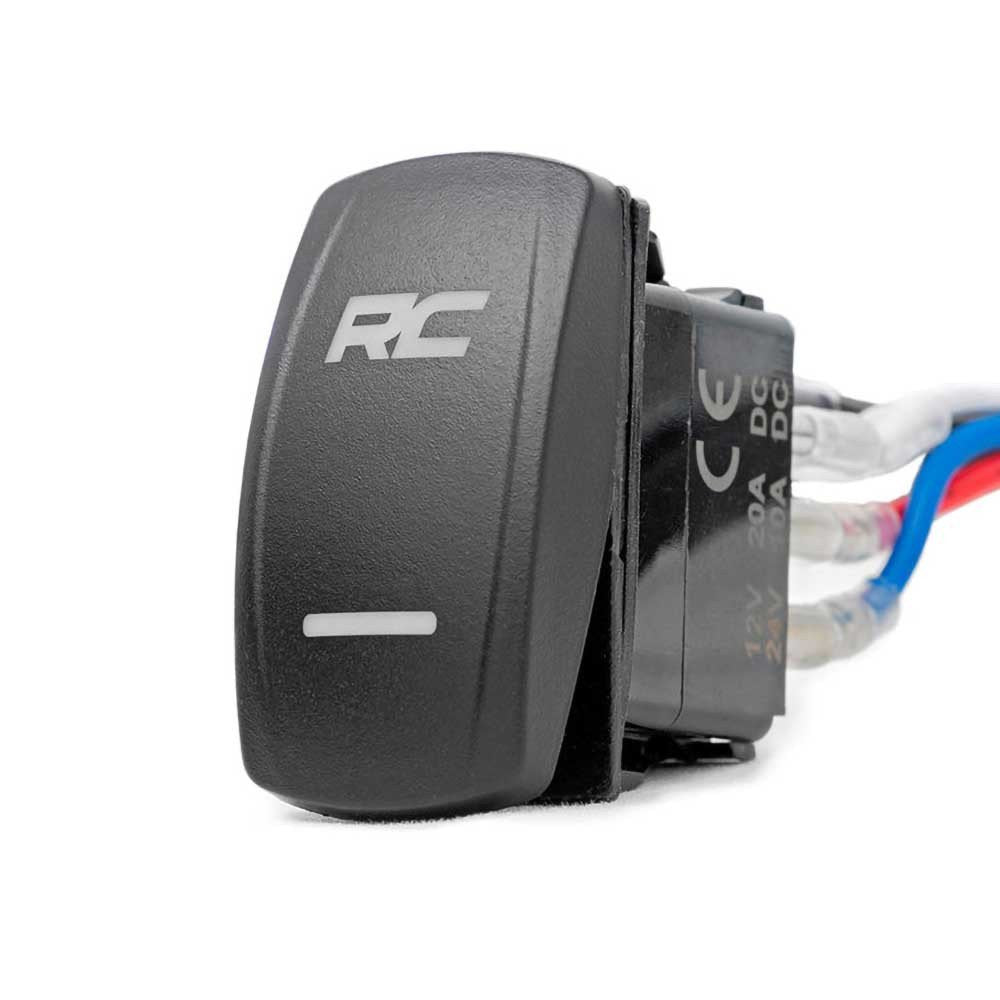 Luci LED 2" quadrate DRL bianche spot Rough Country Black Series - Autoricambi4x4