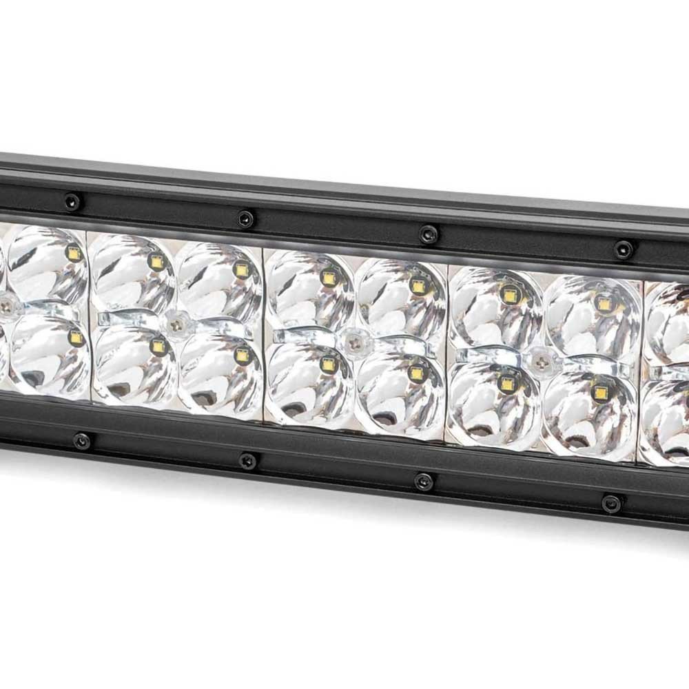 Luci LED 50" doppia fila DRL bianca spot/flood Rough Country Chrome Series - Autoricambi4x4
